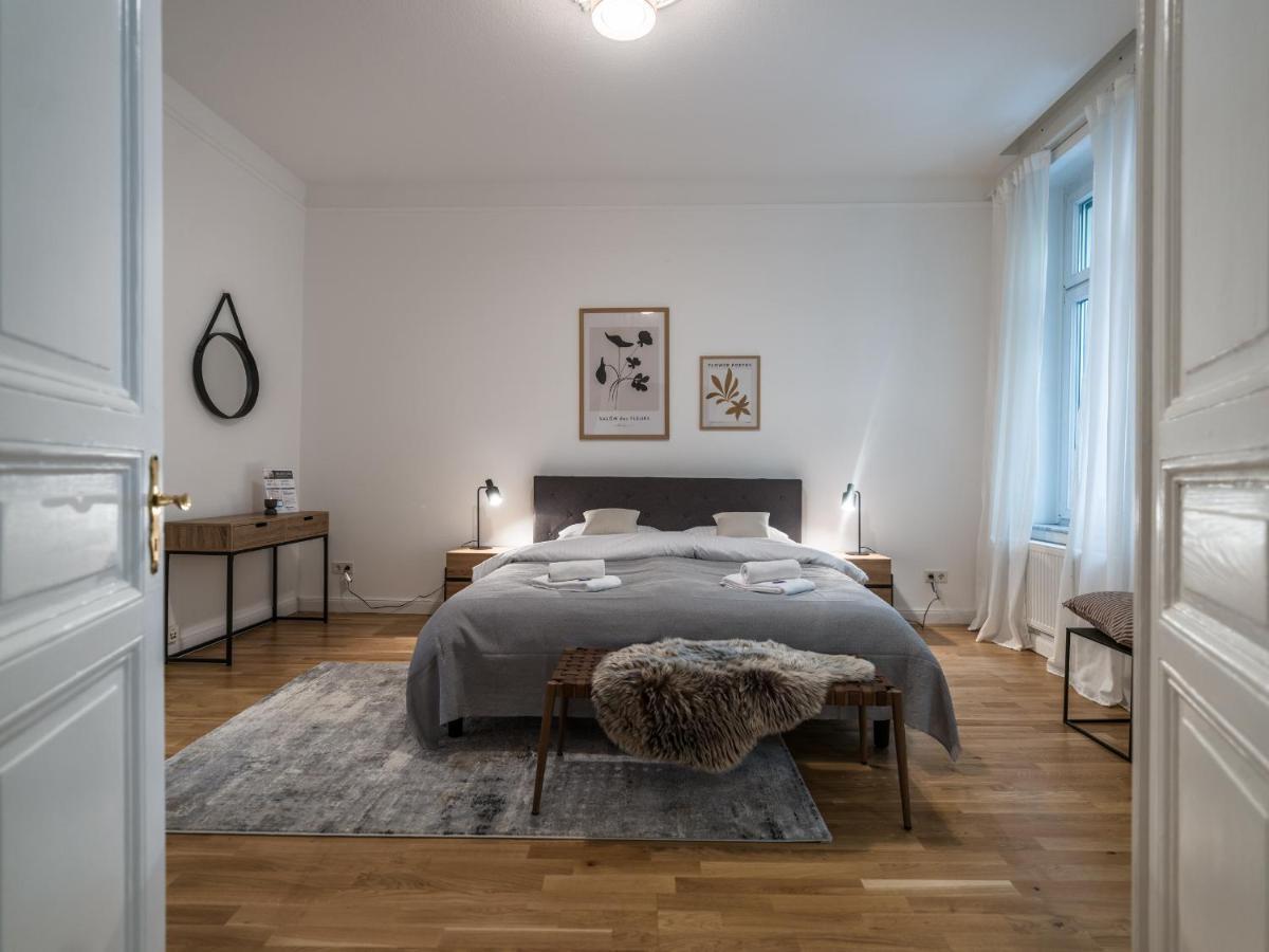 Hochwertige Altbauwohnung Im Modernen Stil In Wiesbaden - Kueche - Terrasse - Wlan - Zentral Eksteriør billede